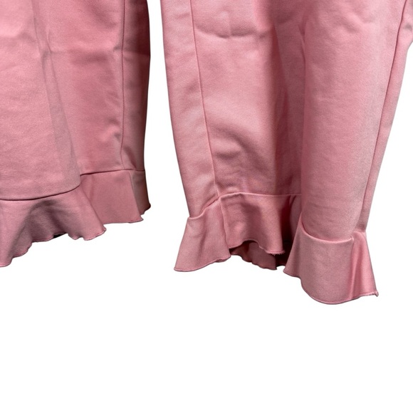 Lane Bryant The Allie Pink Mod Ruffle Hem Ankle Pants in Pink Size 22 - Picture 4 of 11